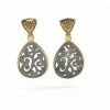 Gigi Kaufman Jewelry Gifts By Recipient Grey Mother Of Pearl And Gold Post Earrings