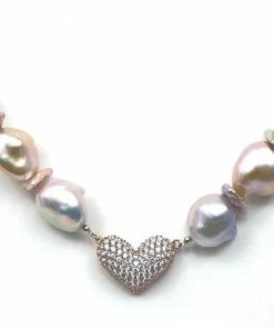 Gigi Kaufman Jewelry Multi Colored Soufflé' Baroque Pearl Necklace