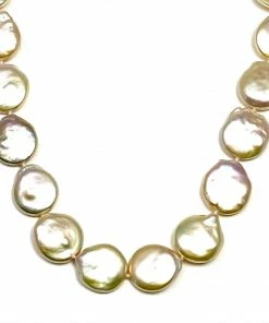 Gigi Kaufman Jewelry Peach Salt Water Pearl Coin Necklace Gifts By Recipient