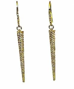 Gigi Kaufman Jewelry Gifts By Recipient Gold And CZ Skinny Earrings