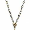 Gigi Kaufman Jewelry Mixed Metal Necklace With Labradorite Charm