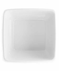 Q Home Large White Square Melamine Bowl