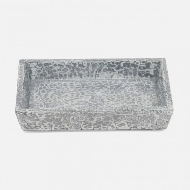 Pigeon & Poodle Host/Hostess Bath Collection (Silver And White Lacquered Eggshell) 3 Pigeon & Poodle Host/Hostess Bath Collection (Silver And White Lacquered Eggshell)