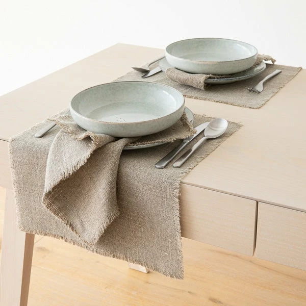 Linen Me Rustic Washed Natural Linen Napkin 4 Linen Me Rustic Washed Natural Linen Napkin