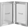 Gifts By Occasion CHRISTOFLE FILETS SILVER-PLATED DOUBLE HINGED PICTURE FRAME