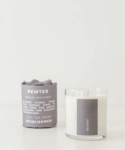 Gifts By Occasion Heirloomed Collection Pewter Candle