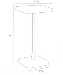 Arteriors ACCENT TABLE VINTAGE BRASS SQUARE Gifts By Occasion