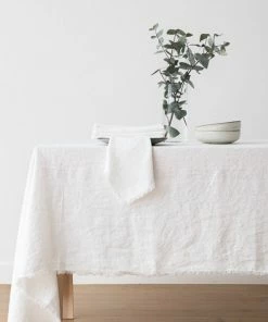 Linen Me Optical White Terra Fringe Linen Napkin 7 Linen Me Optical White Terra Fringe Linen Napkin