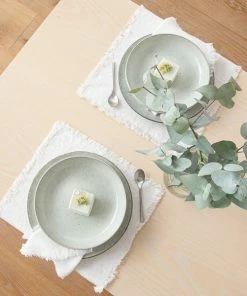 Linen Me Optical White Terra Fringe Linen Napkin 9 Linen Me Optical White Terra Fringe Linen Napkin