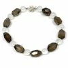 Gigi Kaufman Jewelry Faceted Smokey Quartz With Cloudy Quartz Rounds Necklace Gifts By Recipient