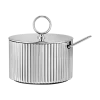 Georg Jensen Inc Georg Jensen Sugar Bowl With Spoon Barware
