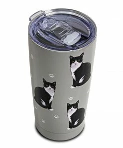E&S IMPORTS INC BLACK & WHITE CAT SERENGETI ULTIMATE TUMBLER