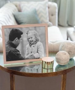 Addison Ross Gifts By Occasion Frame Enamel Light Pink And Gold - Available In 2 Sizes