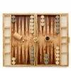 Aerin Wood & Croc Leather Backgammon Set