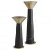 Arteriors Gifts By Occasion CANDLEHOLDERS TENBROOKE BLACK (SET OF 2)