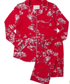 The Cat's Pajamas Willow Cerise Pima Knit Pajama (Available In 5 Sizes)