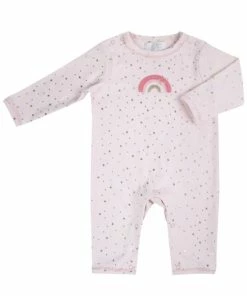 EFL Kids Baby Rainbow Pink Crochet Coverall Gifts By Occasion