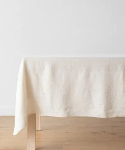 Linen Me Dining Tablecloth Cream Linen Lara
