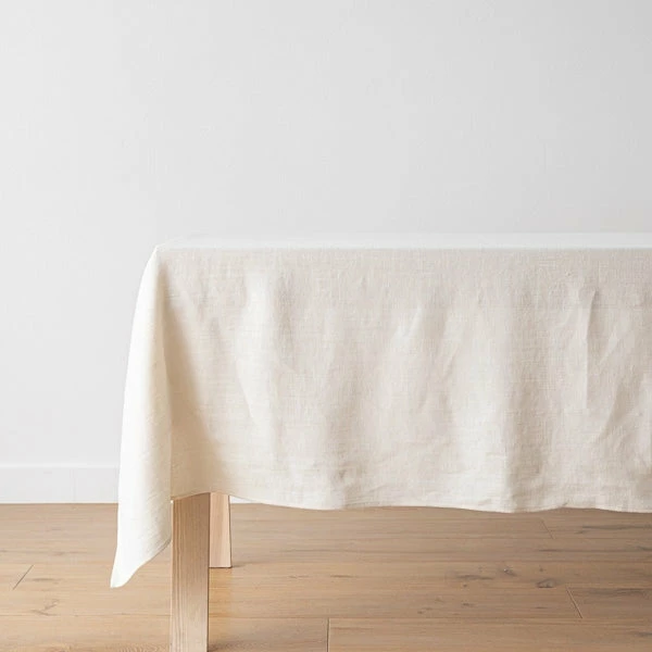Linen Me Dining Tablecloth Cream Linen Lara 1 Linen Me Dining Tablecloth Cream Linen Lara