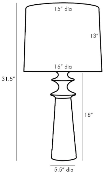 Arteriors Gifts By Occasion TABLE LAMP ALBRIGHT 6 Arteriors Gifts By Occasion TABLE LAMP ALBRIGHT