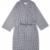 The Cat's Pajamas Gingham Luxe Pima Kimono Robe Gifts By Recipient