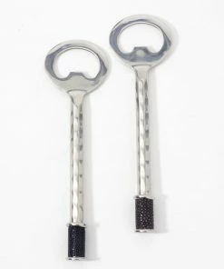 Vivo Gifts By Occasion STAINLESS BOTTLE OPENER WITH SHAGREEN INLAY