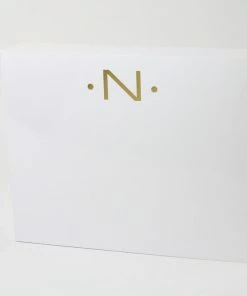 Black Inc CA NOTEPAD LUXE INITIAL GOLD FOIL Gifts By Occasion
