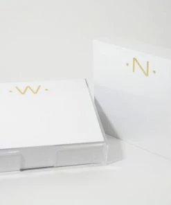 Black Inc CA NOTEPAD LUXE INITIAL GOLD FOIL Gifts By Occasion