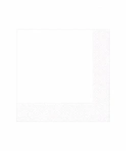 Caspari White Pearl Cocktail NAPKIN