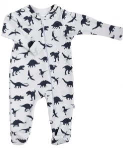 Jennifer Anne Style Gifts By Occasion Dinosaurs Organic Zip Footie