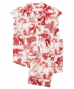 The Cat's Pajamas Gifts By Recipient Safari Pima Cotton Capri Pajama Set