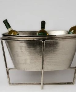 BIDKhome WINE COOLER ON STAND ALUMINUM (Available In Two Sizes) Gifts By Occasion