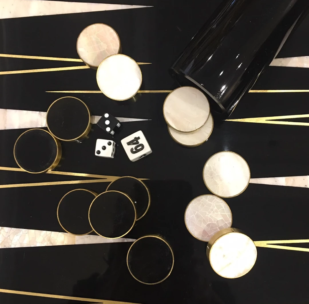 ART DECO BACKGAMMON SET By L'Objet Gifts By Occasion 2 ART DECO BACKGAMMON SET By L'Objet Gifts By Occasion