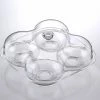Huang Acrylic Gifts By Occasion 4-Bowl Tray With Handle