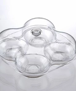Huang Acrylic Gifts By Occasion 4-Bowl Tray With Handle