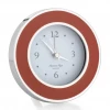 Addison Ross Alarm Clock Orange & Silver (Round)