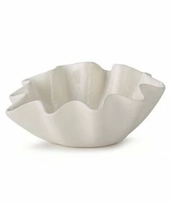 Regina Andrew Design Bowl Ceramic Ruffle (Available In 2 Sizes) Gifts By Occasion