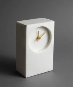 BIDKhome TABLE CLOCK MARBLE TOWER Gifts By Occasion