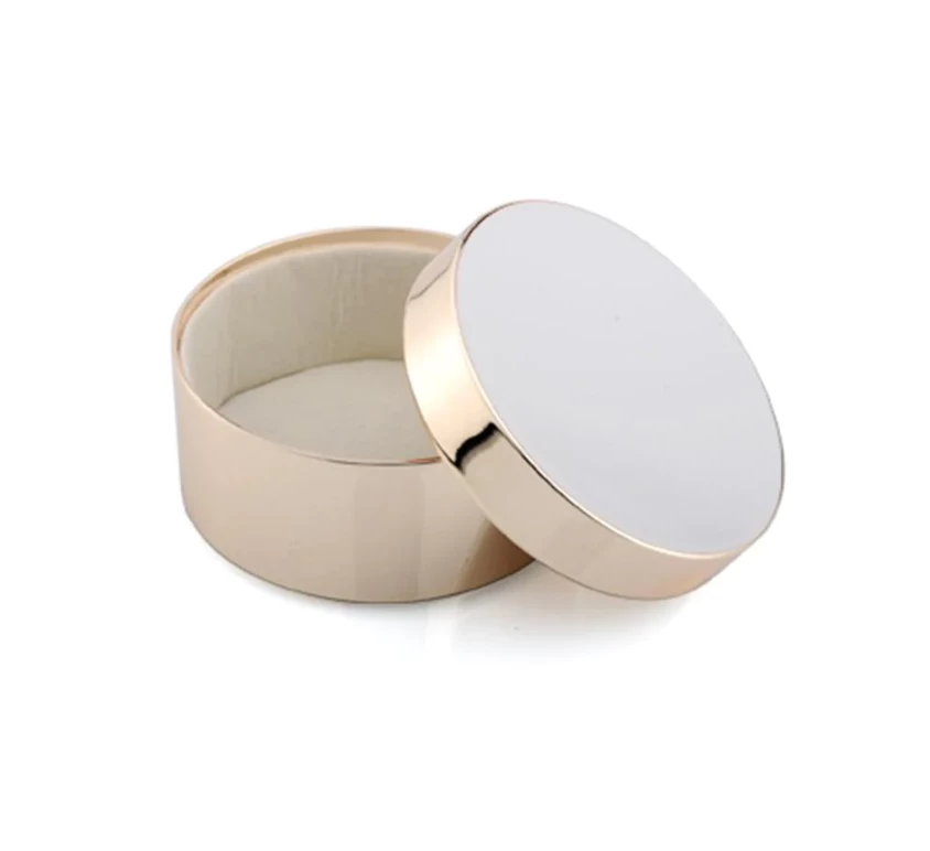 Addison Ross Box Trinket Chiffon & Gold (Round) 1 Addison Ross Box Trinket Chiffon & Gold (Round)