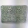 Signature Pillows Anthem Leopard Stripe Aqua Velvet Pillow