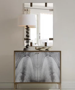 John Richard CABINET TWO-DOORS BLACK AND WHITE Side Tables