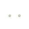 Vintage La Rose Gifts By Recipient 14k Gold Diamond Bezel Studs
