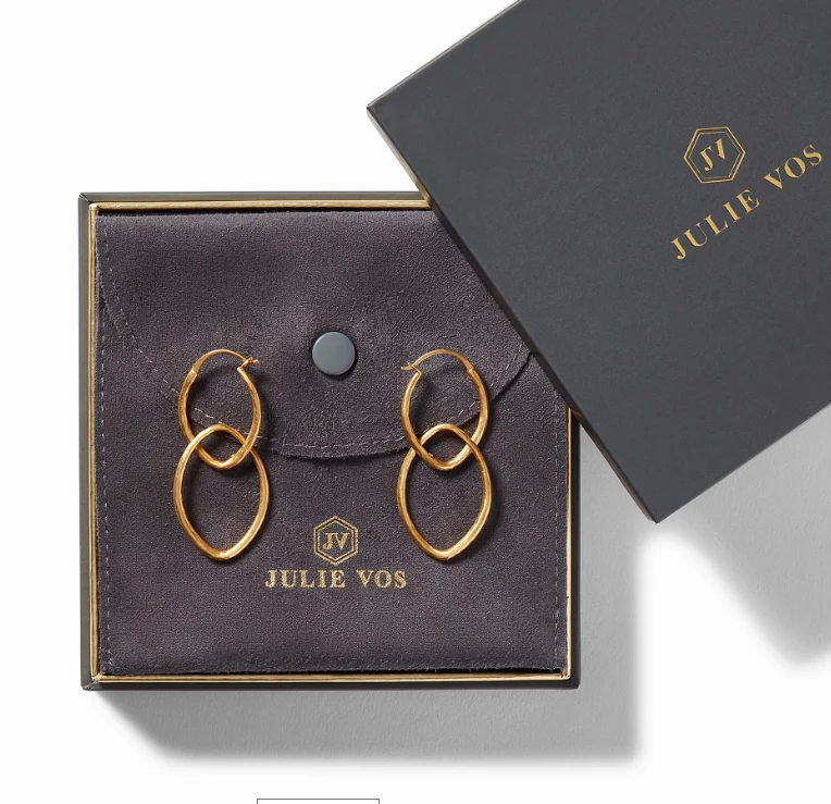 Julie Vos Fleur-de-Lis 2-in-1 Earring 5 Julie Vos Fleur-de-Lis 2-in-1 Earring