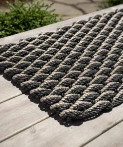 Rope Company Outdoor Doormat Large Charcoal + Charcoal + Sand