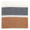 Caravan Home Napkins Bold Stripe Linen Rust