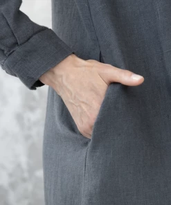 Linen Me Gifts By Recipient Dress Linen Charcoal Camilla