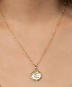 Gifts By Occasion Jude Frances Moroccan Pendant With Center Diamond Flower