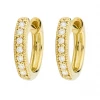 Jude Frances Diamond Huggie Hoop Earrings (Yellow Gold) Gifts By Occasion