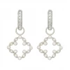 Jude Frances Pave Open Clover Marquis Earring Charms Gifts By Occasion