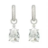 Jude Frances Tiny Criss Cross Wrapped Pear Stone Earring Charms Gifts By Occasion